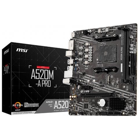 Scheda Madre A520M-A PRO Socket AM4 Chipset A520 micro ATX - Foto 1