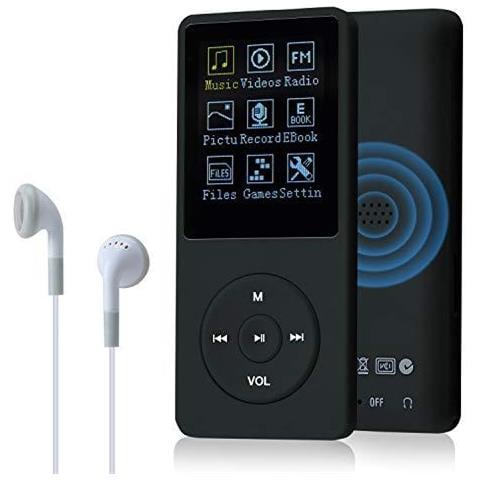 Slim Music Player 8 Gb Portatile Lossless Audio 70 Ore Di Mp3 Dello Schermo Di Sostegno Del Giocatore Fino A 64 Gb (nero) - Foto 1