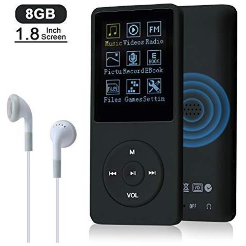 Slim Music Player 8 Gb Portatile Lossless Audio 70 Ore Di Mp3 Dello Schermo Di Sostegno Del Giocatore Fino A 64 Gb (nero) - Foto 2