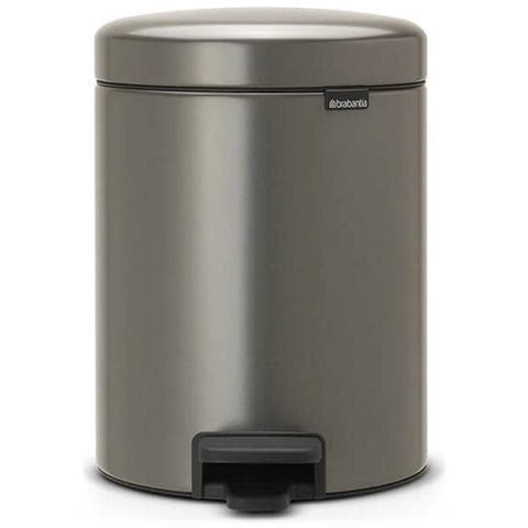 Pattumiera Platino A Pedale 5l - 112683 - Foto 1