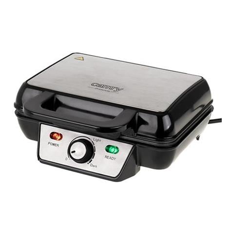 Waffle Maker Cr 3046 1600 W, Numero Di Pasticcini 2, Belgio, Nero / acciaio Inossidabile - Foto 2