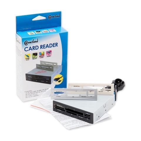 CL-CRD20154, CF, CF Type II, MMC, MS Duo, MS PRO, MS PRO Duo, Memory Stick (MS) , SD, xD, -20 - 65 °C, Nero, Grigio - Foto 1