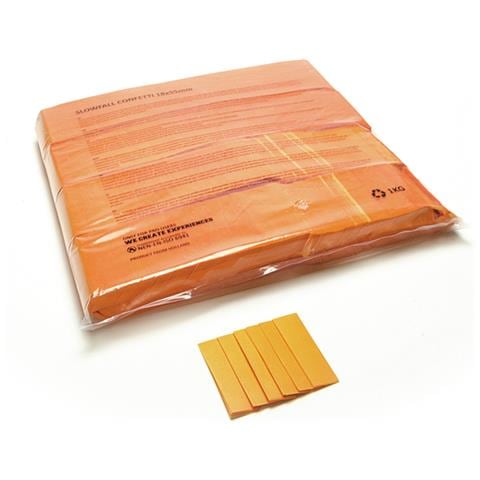 Slowfall Confetti Rectangular 55x18mm, Orange, 1kg - Foto 2