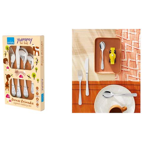 Forest Friends set di posate 4 pz Acciaio inossidabile - Foto 2