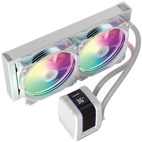 Dissipatore Processore Cpu Gaming Cooler Rgb Colorato 240cm 1851 1700 1200 115x - Foto 1