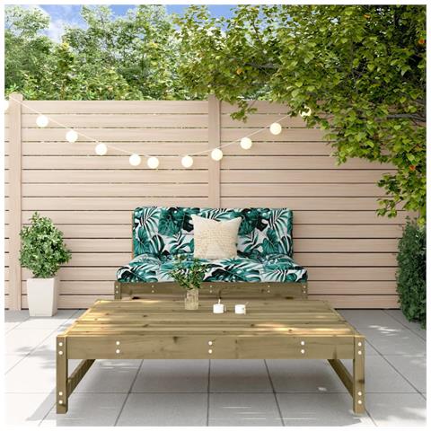 Set Salotto Da Giardino 2 Pz In Legno Impregnato Di Pino - Foto 1