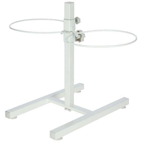 Ciotola Per Animali Domestici Con Supporto 2x2,8 L 43 Cm Bianco - Foto 2