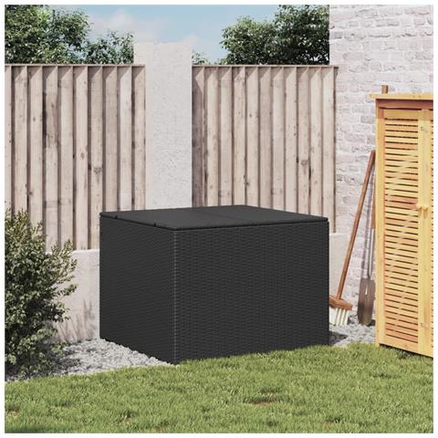 Contenitore Da Giardino Nero 291l In Polyrattan - Foto 3