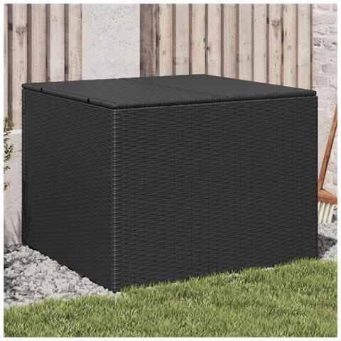 Contenitore Da Giardino Nero 291l In Polyrattan - Foto 1