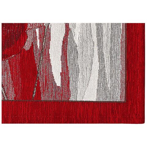 Tappeto Passatoia Cucina Corsia Retro Antiscivolo Disegno Amsterdam By Suardi 55x115 Rosso - Foto 2