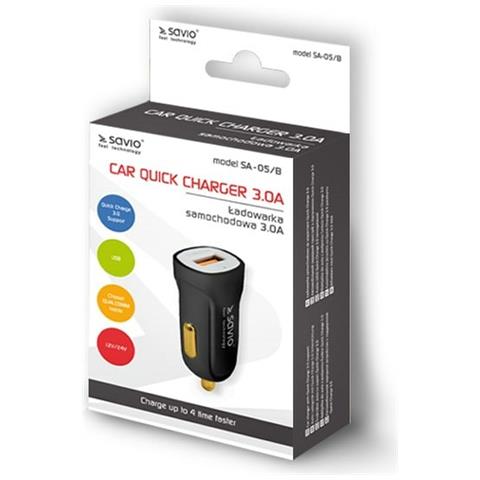 Caricabatterie Per Auto Sa-05/b Nero - Foto 2