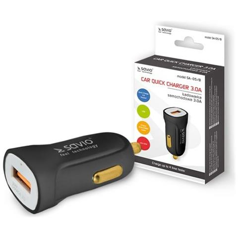 Caricabatterie Per Auto Sa-05/b Nero - Foto 3