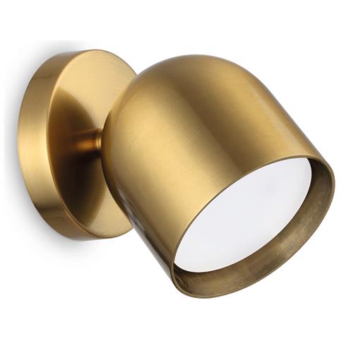 Applique Da Parete Contemporaneo Dodo Metallo Ottone 1 Luce Gx53 15w 3000k Ip20 - Foto 1