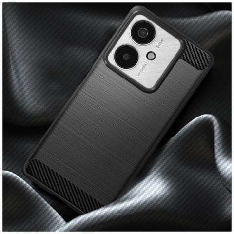 Cover Per Xiaomi Redmi 13c Flessibile Effetto Carbonio Spazzolato - Foto 5