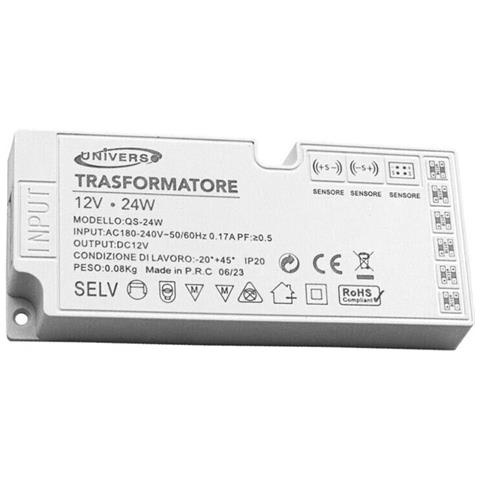 Alimentatore Slim Trasformatore Da 230v A 12v 24 W Per Striscia Led Sensori Luci - Foto 1