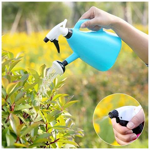 Annaffiatoio Innaffiatoio 2 In 1 Spray Pressione Regolabile Bottiglia 1.5l 19x25 - Foto 4