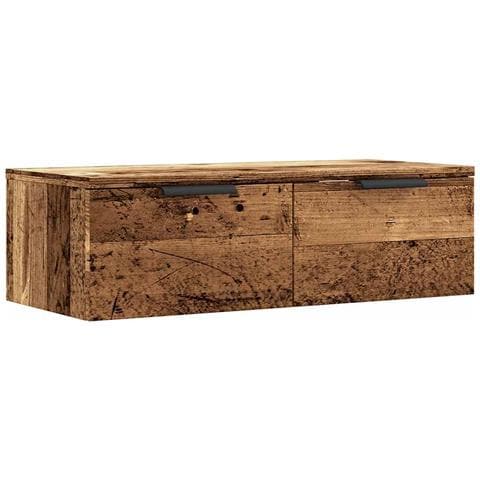 Mobile A Parete Legno Antico 68x30x20 Cm In Legno Multistrato - Foto 1