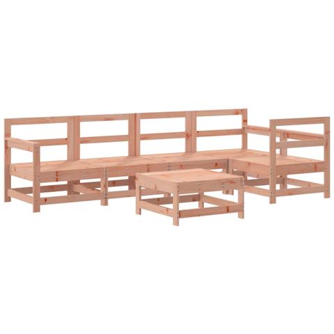 Set Salotto Da Giardino 6 Pz In Legno Massello Di Douglas - Foto 2