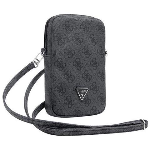 Borsa A Tracolla Con Zip Per Telefono 4g Con Logo Triangolare, Nero - Foto 8