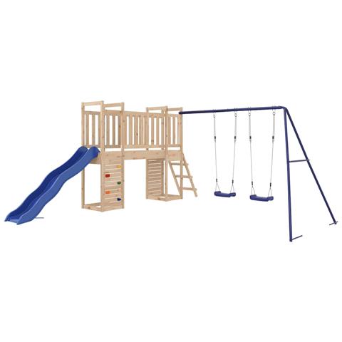 Set Da Gioco Da Esterno In Legno Massello Di Pino - Foto 3