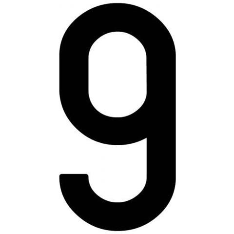 Busta 10 Numeri Adesivi ''9'' Per Targa Ripetitrice - Foto 1