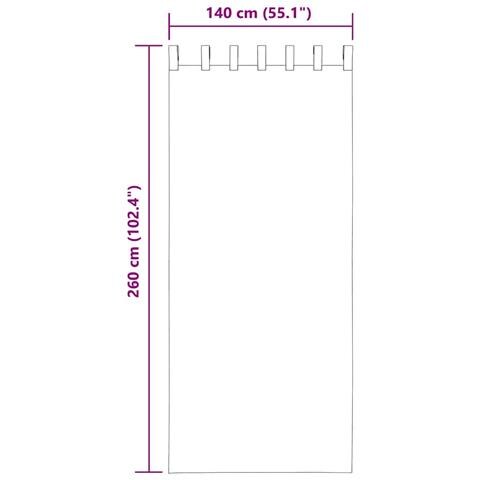 Tende In Voile Con Passanti 2 Pz Rosa 140x260 Cm - Foto 2