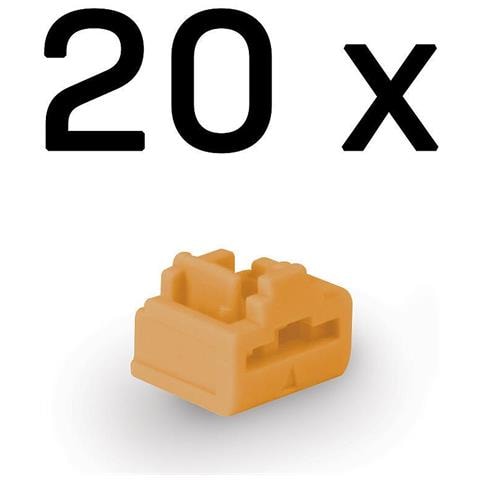 Rj45 Port Schlsse Orange, 20 Stck (47898) - Foto 1