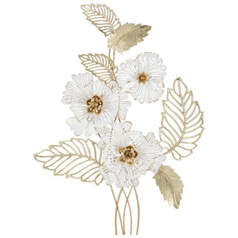 Decorazione In Metallo 3d Fiori 33 - Multicolore - Metallo - 54x6,4x73,7 Cm - Foto 1