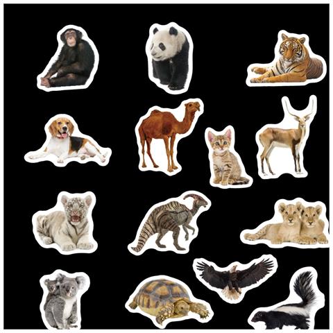 Pacchetto Di Adesivi Animali - Adesivi Carini E Impermeabili Per Bambini E Adulti   Animale - Foto 5