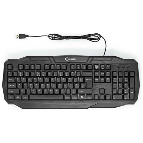 Tastiera USB GKBD100BKUS per Gaming (Layout US International) Colore Nero - Foto 2