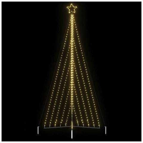 Albero di Natale a LED 570 LED Bianco Caldo 399 cm - Foto 2