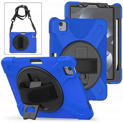 Custodia Per Ipad Pro 5/4 12.9"" Con Supporto E Tracolla Blu - Foto 1