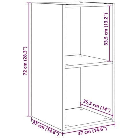 Set di mobili TV 3 pcs Legno vecchio 37 x 37 x 107 cm - Foto 9