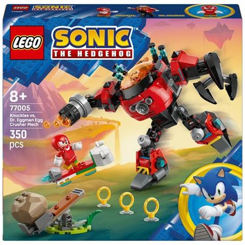 77005 Sonic The Edgehog Knucles Vs Il Mech Egg Crusher Del Dr Eggman - Foto 1