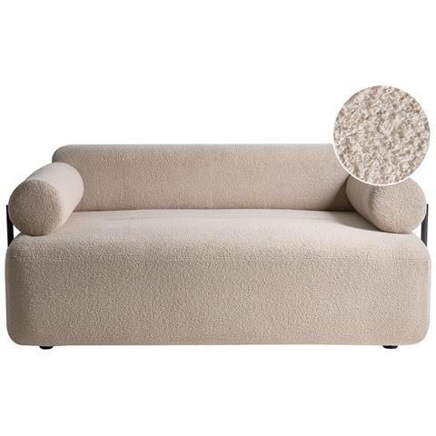 Divano 2 Posti Elva Bouclé Beige - Foto 2