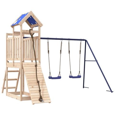 Set da Gioco da Esterno in Legno Massello di Pino - Foto 1