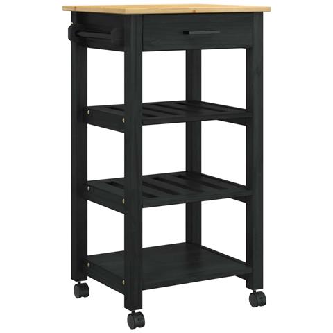 Carrello da Cucina MONZA Nero 48 x 40 x 88,5 cm - Foto 1