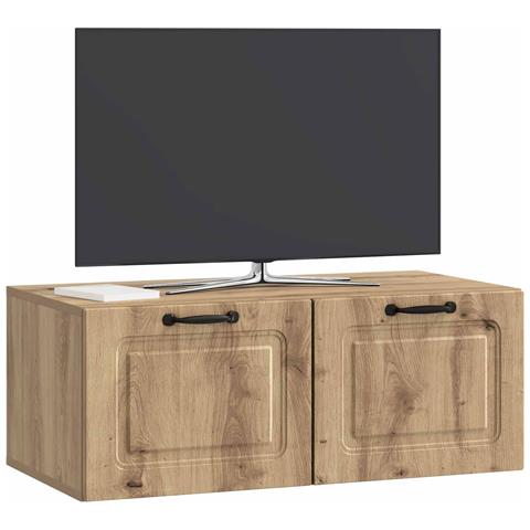 Mobile Porta TV da Muro Rovere Artigianale 78,5 x 41 x 30 cm - Foto 2