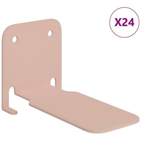 Mensola sospesa con lo scaffale 24 pcs Rosa 6 x 10,8 x 6,6 cm - Foto 1