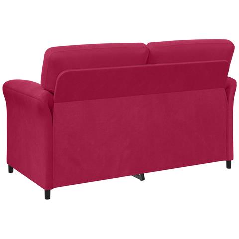 Set di divani 2 pz Rosso Vino Velluto - Foto 9