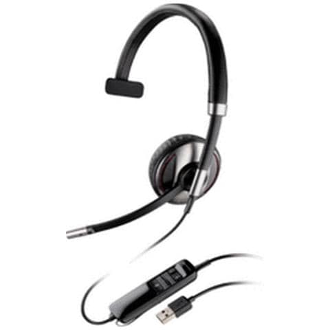 Cuffia Monoaurale con Microfono Nero Filo 100 - 8000 Hz 87505-02 - Foto 1