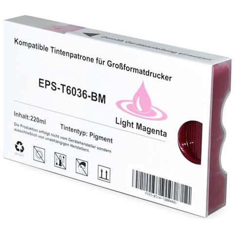 Cartuccia T6036 Light Magenta Vivid Compatibile Per Epson Pro 7880,9880 C13t603600 Capacità 220ml Pigmentato -con Chip- - Foto 1