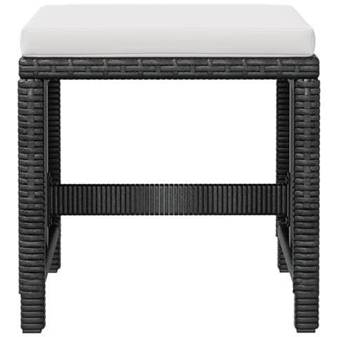 Set Da Pranzo All'aperto 21 Pezzi Polyrattan Legno Acacia Nero - Foto 2