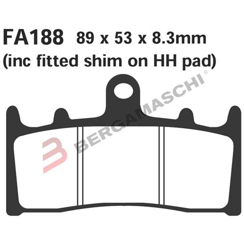 B1r R1218800 Pastiglie Suzuki Gsx-r 100001- Ant. Fa188 - Foto 1