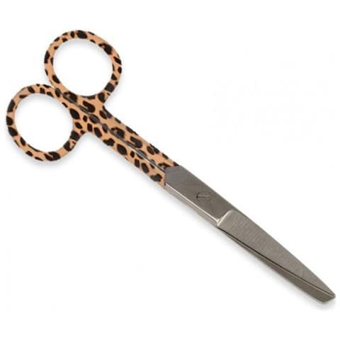 FORBICI RETTE PUNTE ALTERNE - fantasia leopardo - 14 cm - Foto 1