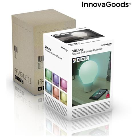 Lampada A Forma Di Lampadina Led Touch In Silicone Con Altoparlante Silitone - Foto 1