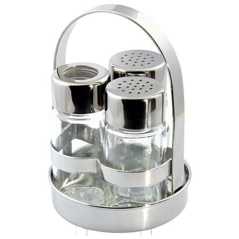 Set 3 Pz Sale Pepe Stuzzicadenti Acciaio Inox - Foto 1