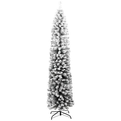 Albero di Natale Artificiale con Neve Fioccata Verde 240 cm PVC - Foto 2
