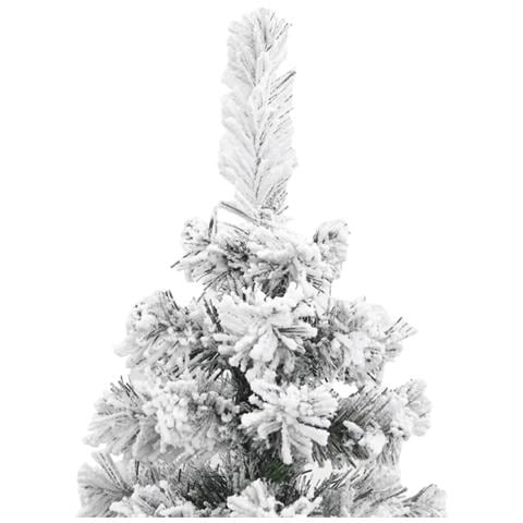 Albero di Natale Artificiale con Neve Fioccata Verde 240 cm PVC - Foto 6