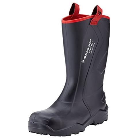 Dunlop Protezione Calzature Purofort + Robusto Unisex Adulto Stivali Di Gomma, Nero 46 Ue - Foto 1